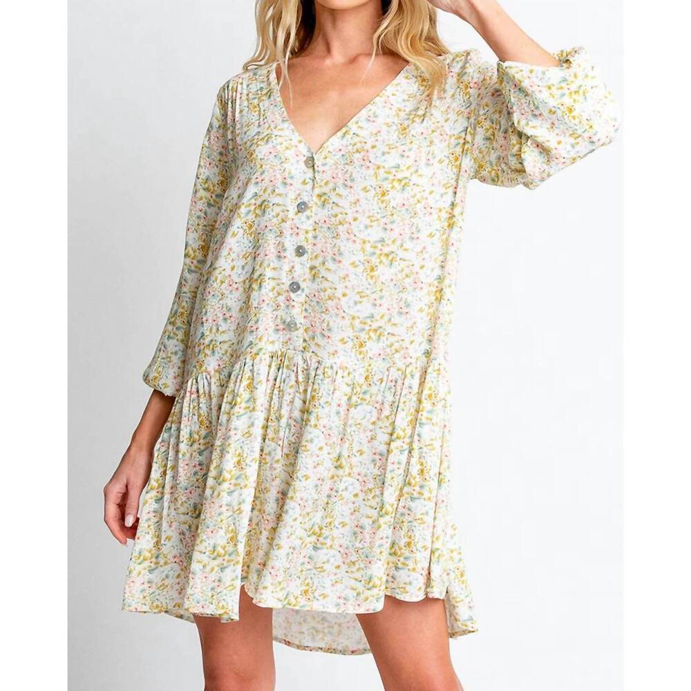 NEW MONTE annabelle mini dress in gardenia